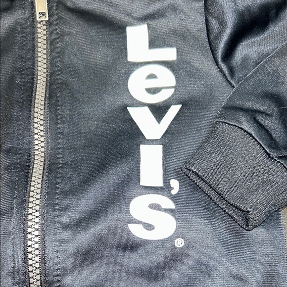 205. Levi's Kids Black Zip-Up Track Jacket size 18 months - Picture 2 of 4